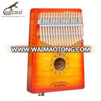 Gecko MC-SEQ Amazon best seller Thumb Piano 17 keys Maple curly Electric Kalimba musical instrument