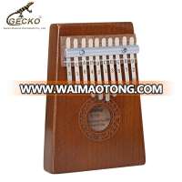 Gecko Factory supply K10S Wholesale Musical Instrument Thumb Piano 10 Keys Mahonogy Kalimba musical instrument