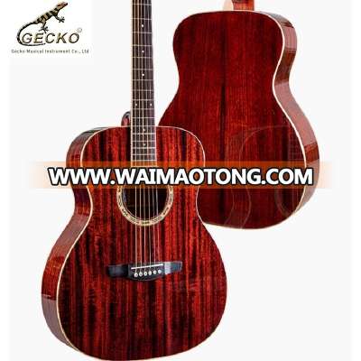 Gecko factory supply 2018 HOT SALE High End Solid cheap Mahogany guitar acoustic guitar wholesale