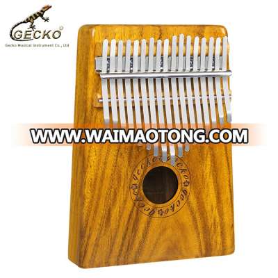 Gecko Kalimba Amazon Best seller 17 keys K17K Sanza Thumb Piano Kalimba musical instrument